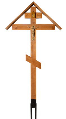 Крест на могилу «Элит» домик