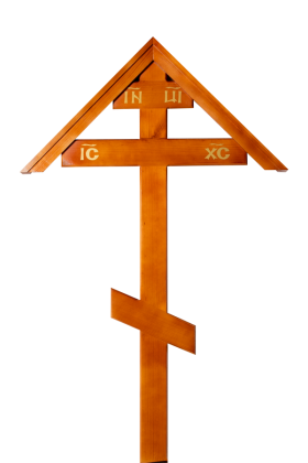 Крест на могилу Простой домик